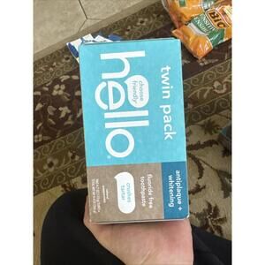 Hello Fluoride Free Toothpaste Twin Pack - AntiPlaque + Whitening
